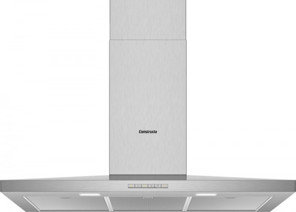 Constructa CD629250 Wandhaube Walmdach SlimLine 90cm Edelstahl