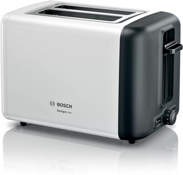 Bosch TAT3P421DE Kompakt Toaster DesignLine weiß