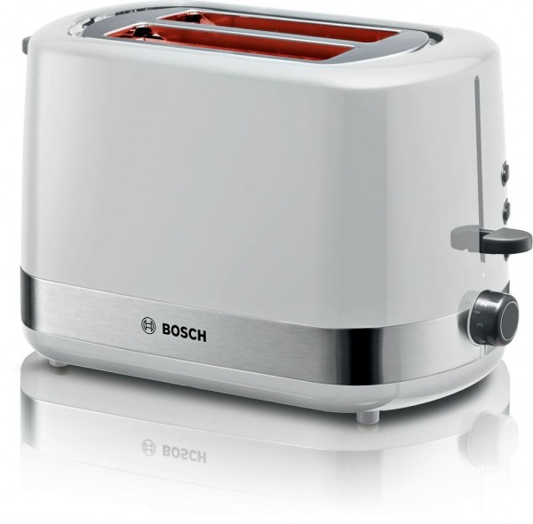 Bosch TAT6A511 ComfortLine Kompakt-Toaster weiss Edelstahl