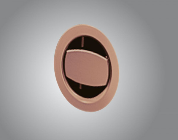 KeraDomo Überlaufabdeckung rund kupfer