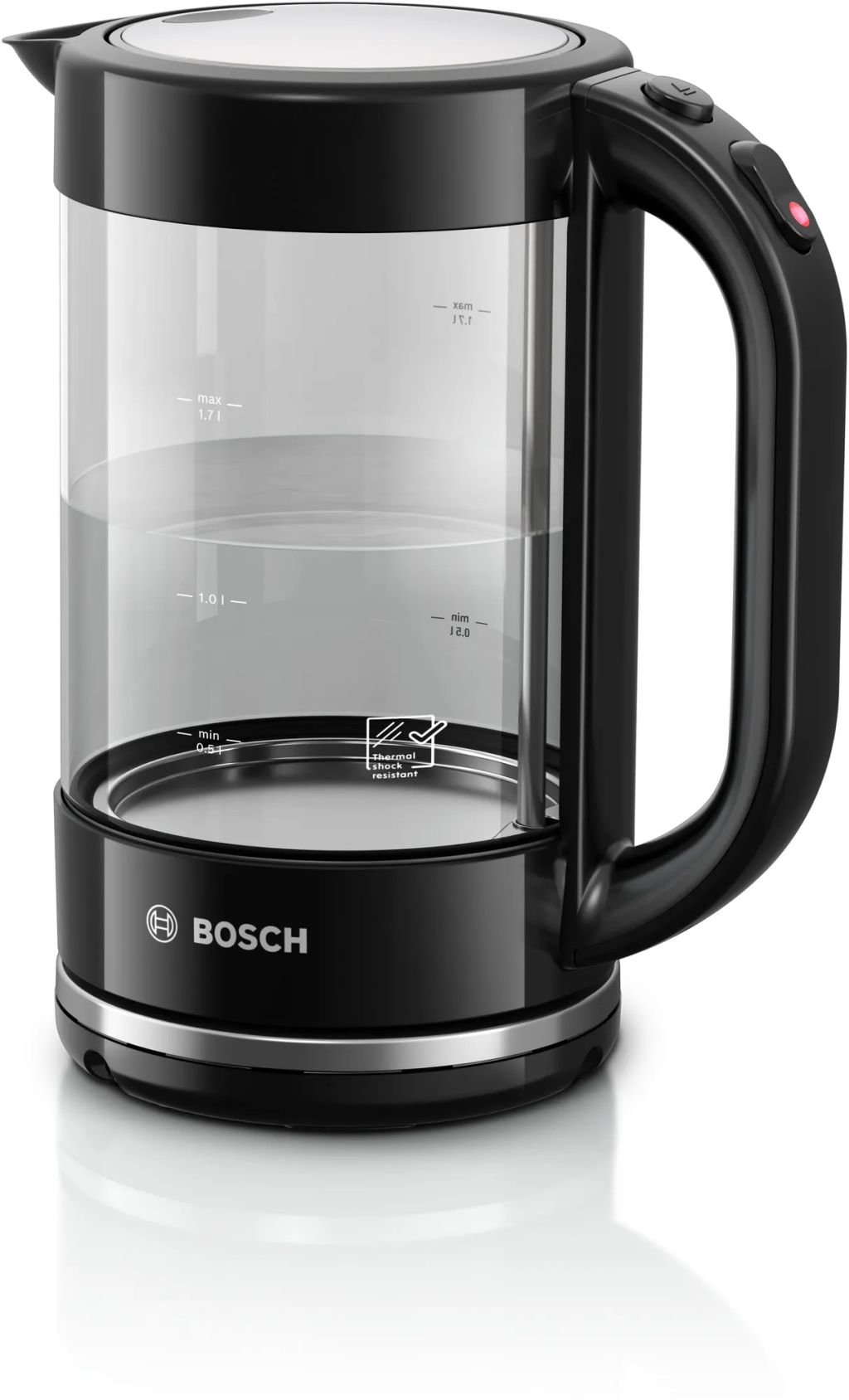 Bosch TWK70B03 Wasserkocher 1.5 l Glas schwarz | Spuelemax.de |  spuelemax.de – Alles für Ihre Küche