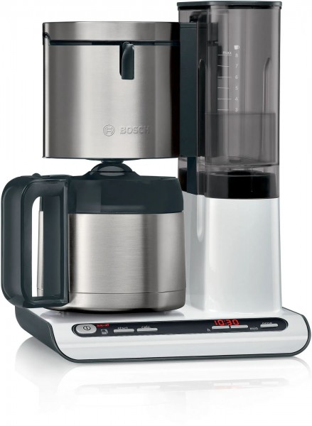 Bosch TKA8A681 Styline Kaffeemaschine Edelstahl weiß Thermokanne