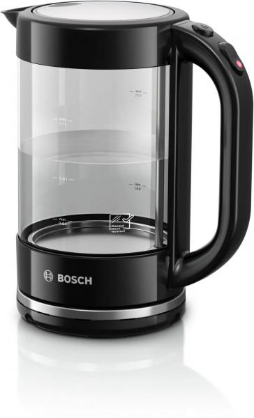 Bosch TWK70B03 Wasserkocher 1.5 l Glas schwarz