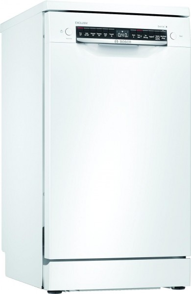 Bosch SPS4ELW00D Stand Geschirrspüler HomeConnect 45cm Weiß EXCLUSIV