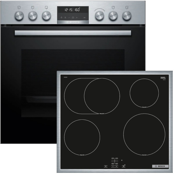 Bosch MKHSTEELP Herdset Pyrolyse Induktion 71l EXCLUSIV