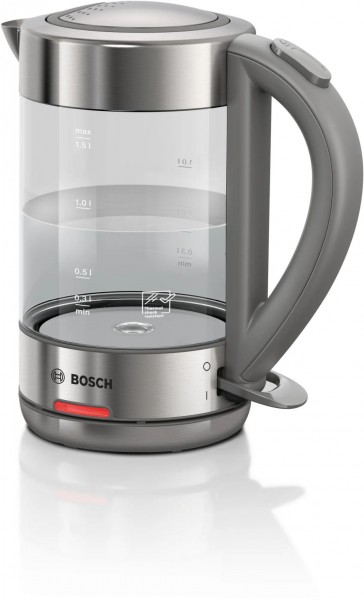 Bosch TWK7090B Wasserkocher 1.5 l Edelstahl Glas