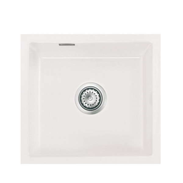 Systemceram KeraDomo Keramikspüle MERA 51 F/o flächenbündig ohne Hahnlochbank grönland