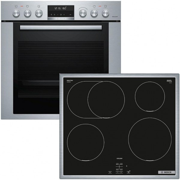 Bosch MKH65IP2 Einbauherdset Induktion Backwagen Pyrolyse 71 Liter EXCLUSIV selectLine