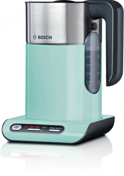 Bosch TWK8612P Styline Wasserkocher Kunststoff Edelstahl grün